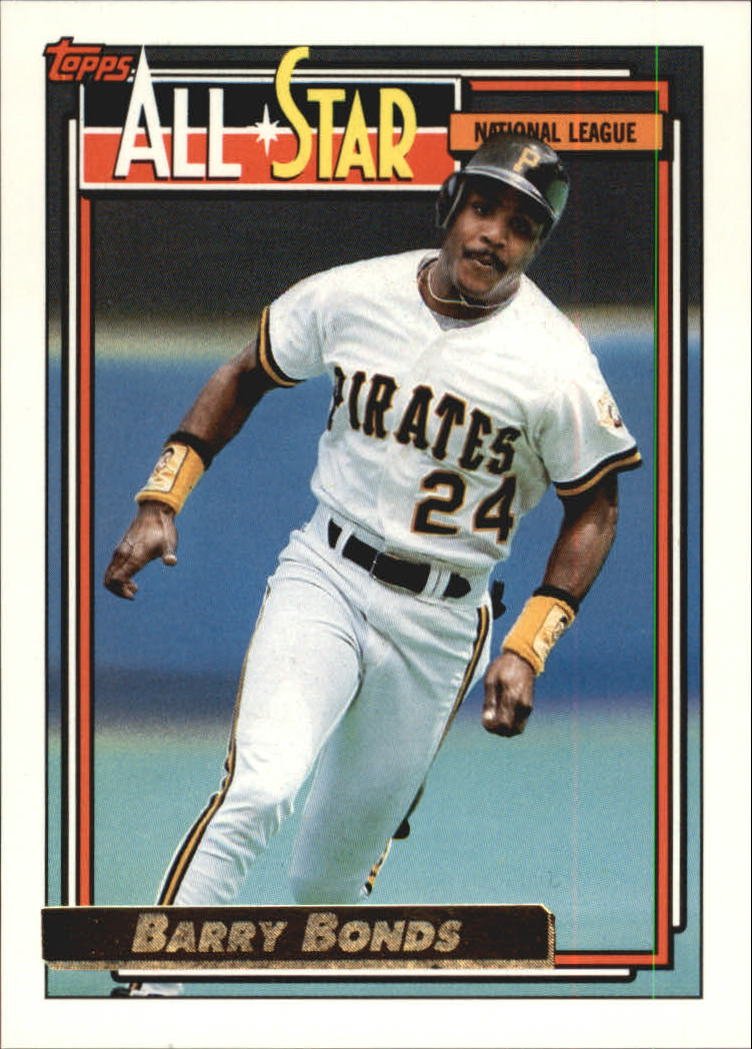 Amazon.com: 1992 Topps Gold #390 Barry Bonds AS MLB Baseball